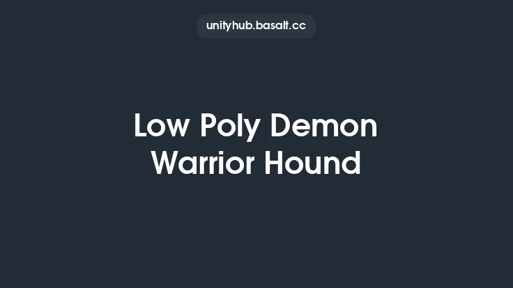Low Poly Demon Warrior Hound Thumbnail