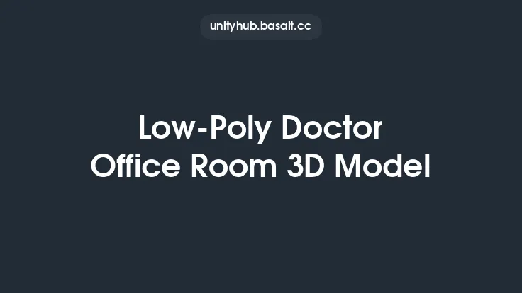 Low-Poly Doctor Office Room 3D Model Thumbnail