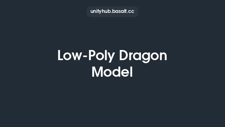 Low-Poly Dragon Model Thumbnail