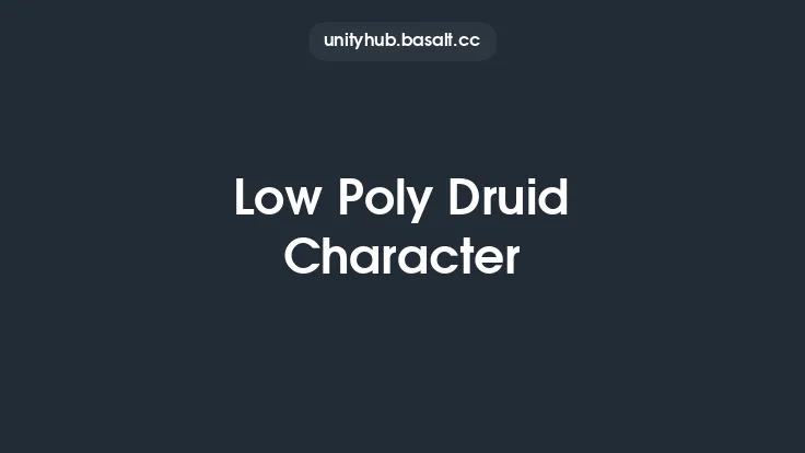 Low Poly Druid Character Thumbnail