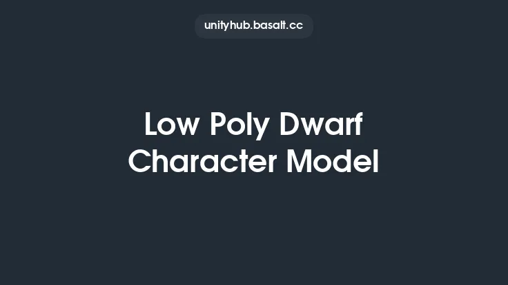 Low Poly Dwarf Character Model Thumbnail