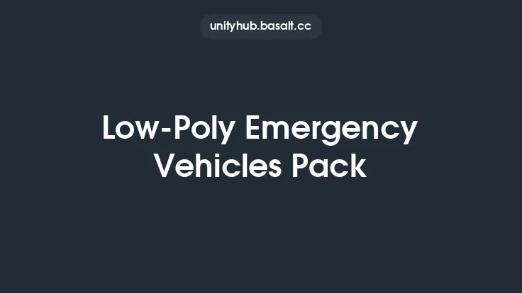 Low-Poly Emergency Vehicles Pack Thumbnail