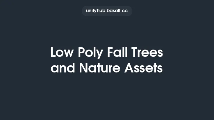 Low Poly Fall Trees and Nature Assets Thumbnail
