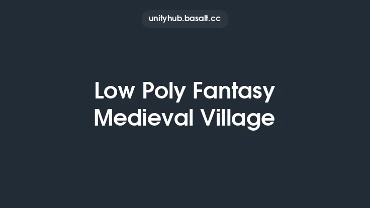 Low Poly Fantasy Medieval Village Thumbnail
