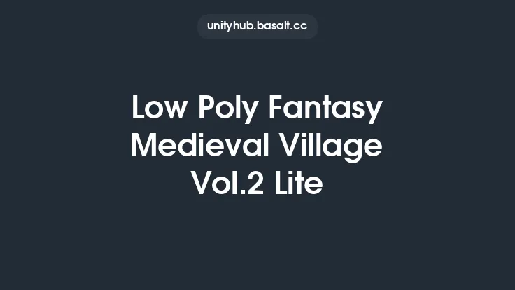 Low Poly Fantasy Medieval Village Vol.2 Lite Thumbnail