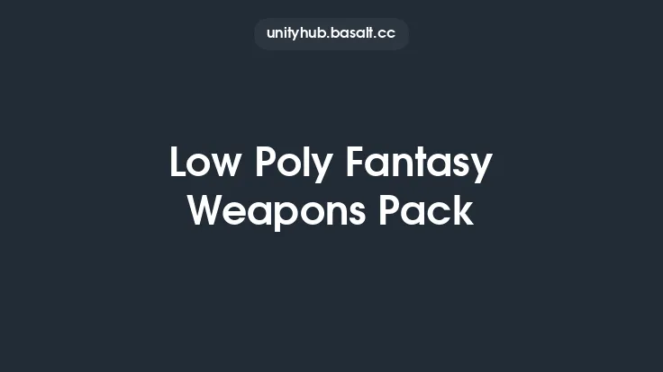 Low Poly Fantasy Weapons Pack Thumbnail