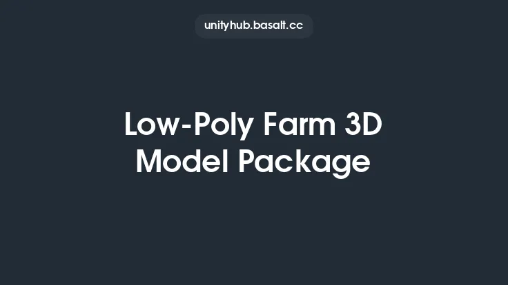 Low-Poly Farm 3D Model Package Thumbnail