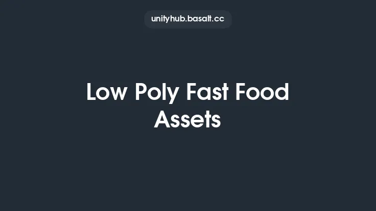 Low Poly Fast Food Assets Thumbnail