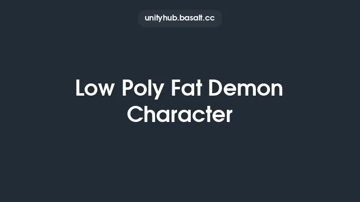 Low Poly Fat Demon Character Thumbnail