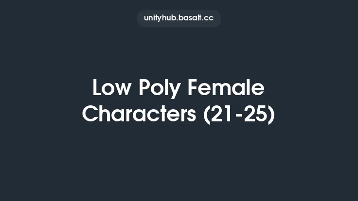 Low Poly Female Characters (21-25) Thumbnail