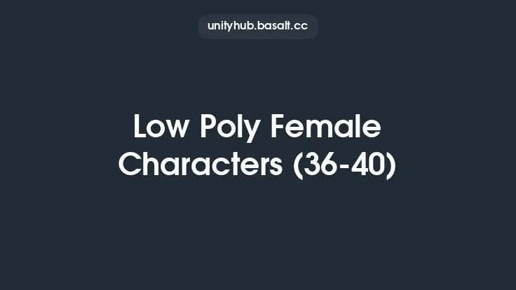 Low Poly Female Characters (36-40) Thumbnail