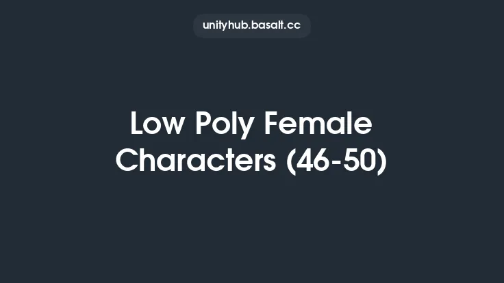 Low Poly Female Characters (46-50) Thumbnail