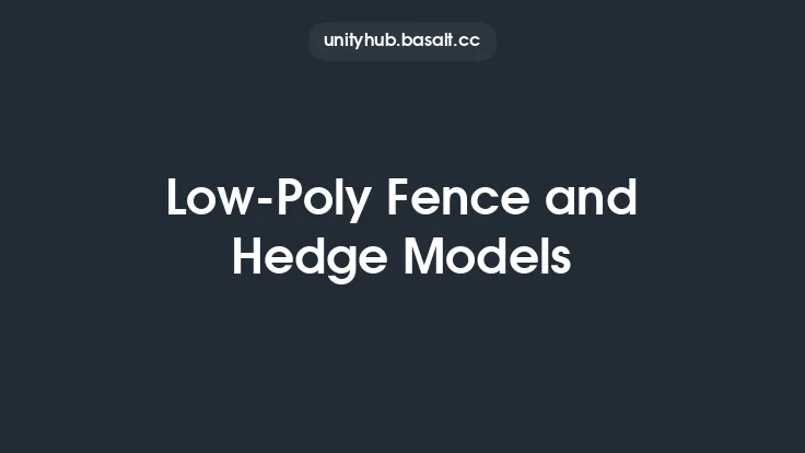 Low-Poly Fence and Hedge Models Thumbnail