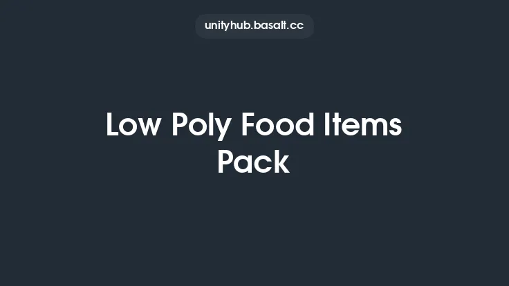 Low Poly Food Items Pack Thumbnail