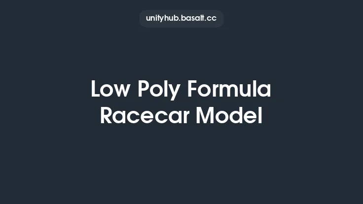 Low Poly Formula Racecar Model Thumbnail