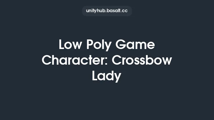 Low Poly Game Character: Crossbow Lady Thumbnail
