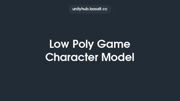 Low Poly Game Character Model Thumbnail