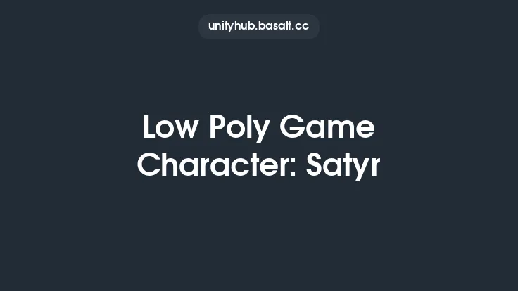 Low Poly Game Character: Satyr Thumbnail