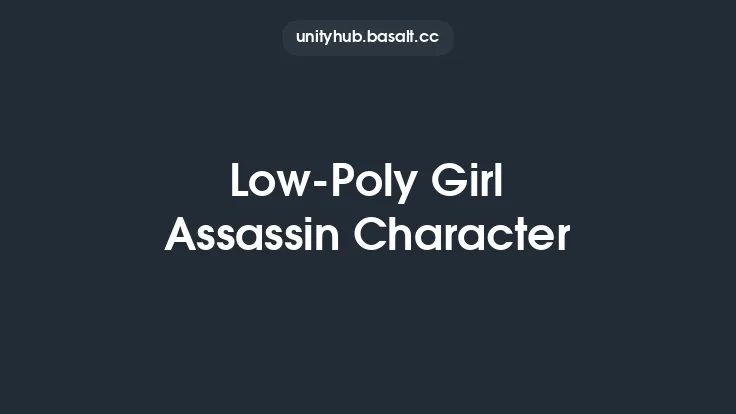 Low-Poly Girl Assassin Character Thumbnail