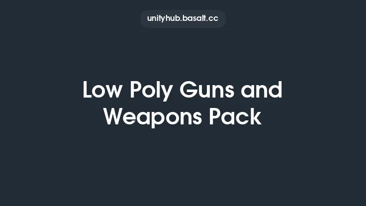 Low Poly Guns and Weapons Pack Thumbnail