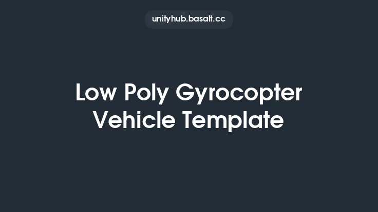 Low Poly Gyrocopter Vehicle Template Thumbnail