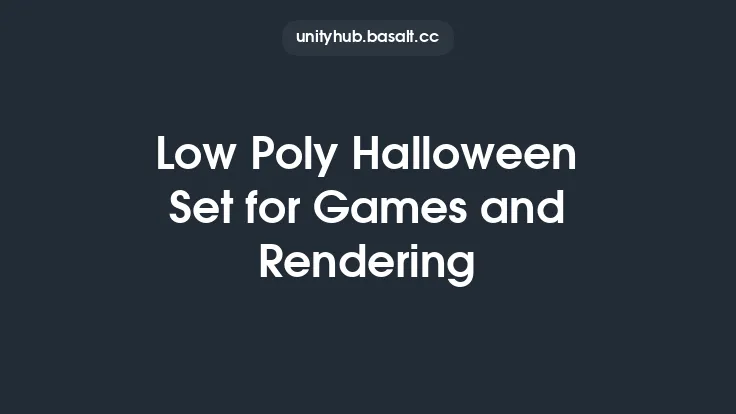 Low Poly Halloween Set for Games and Rendering Thumbnail