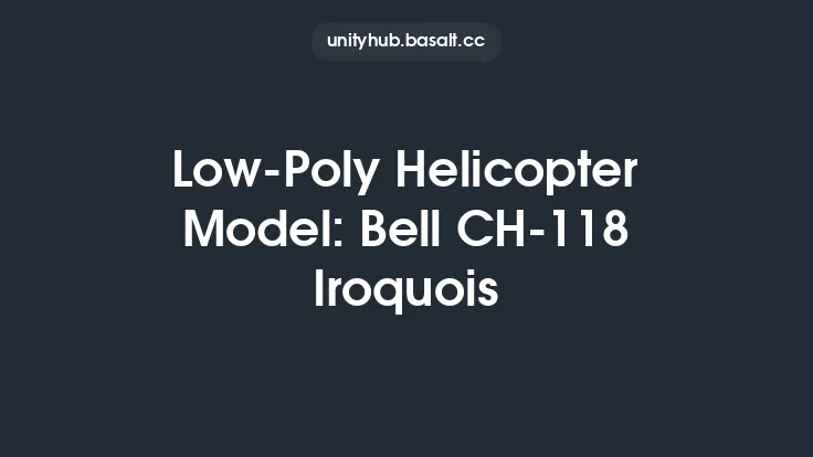 Low-Poly Helicopter Model: Bell CH-118 Iroquois Thumbnail