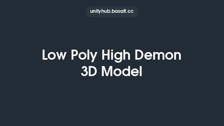 Low Poly High Demon 3D Model Thumbnail
