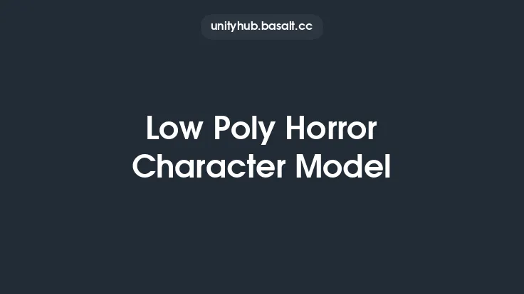 Low Poly Horror Character Model Thumbnail