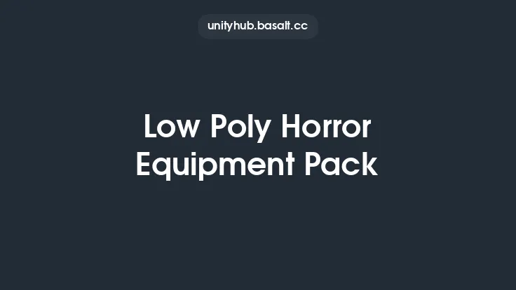 Low Poly Horror Equipment Pack Thumbnail