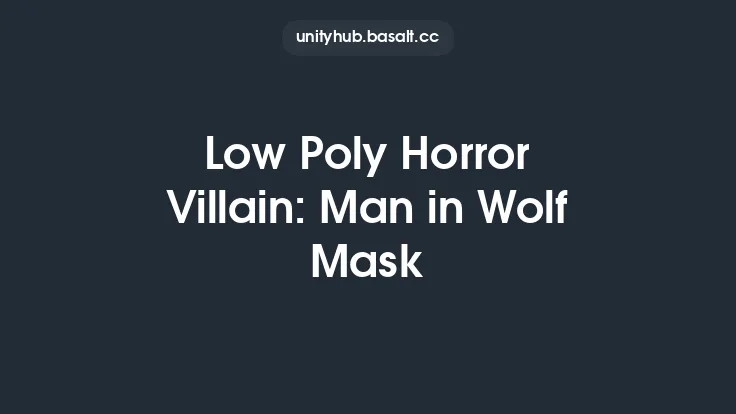 Low Poly Horror Villain: Man in Wolf Mask Thumbnail