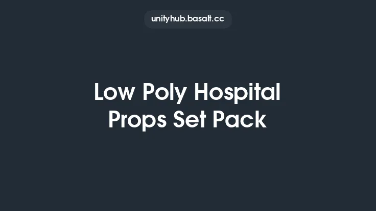 Low Poly Hospital Props Set Pack Thumbnail