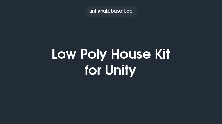 Low Poly House Kit for Unity Thumbnail