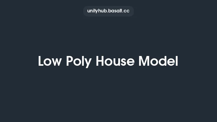 Low Poly House Model Thumbnail