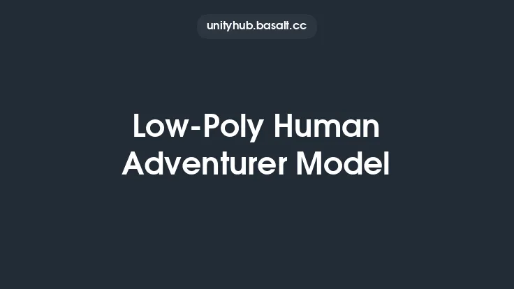 Low-Poly Human Adventurer Model Thumbnail