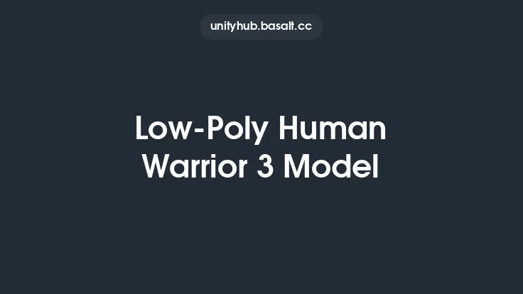 Low-Poly Human Warrior 3 Model Thumbnail