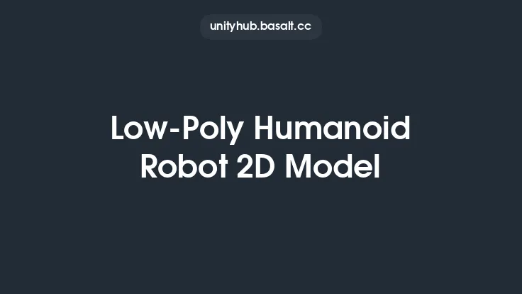 Low-Poly Humanoid Robot 2D Model Thumbnail