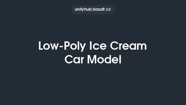Low-Poly Ice Cream Car Model Thumbnail