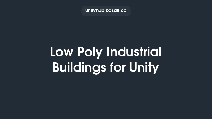 Low Poly Industrial Buildings for Unity Thumbnail