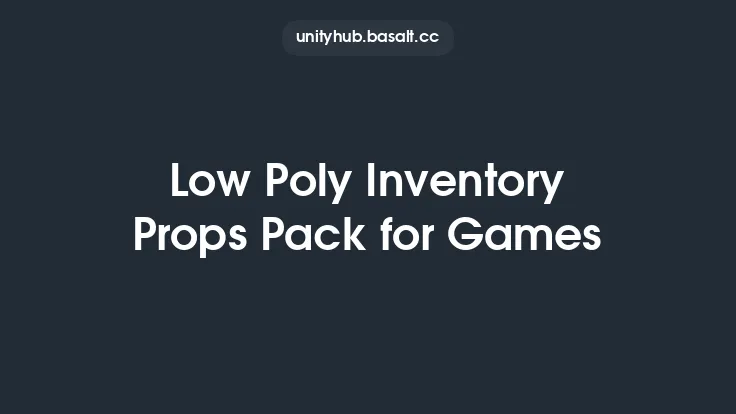 Low Poly Inventory Props Pack for Games Thumbnail