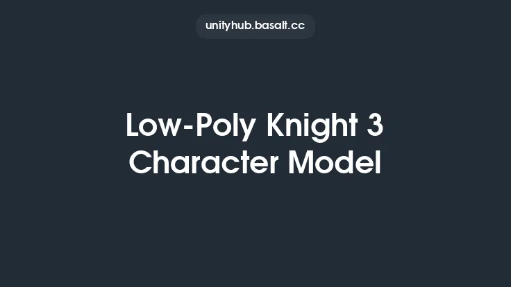 Low-Poly Knight 3 Character Model Thumbnail
