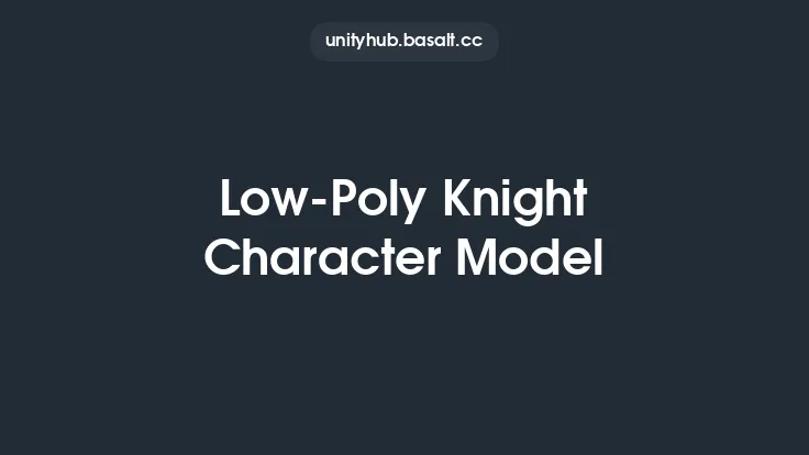 Low-Poly Knight Character Model Thumbnail