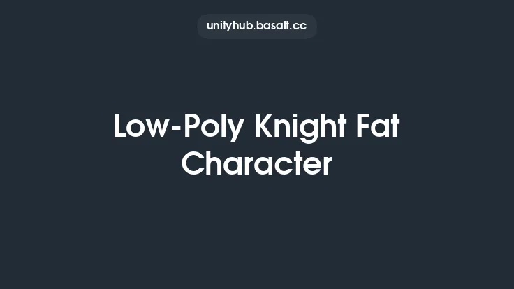 Low-Poly Knight Fat Character Thumbnail