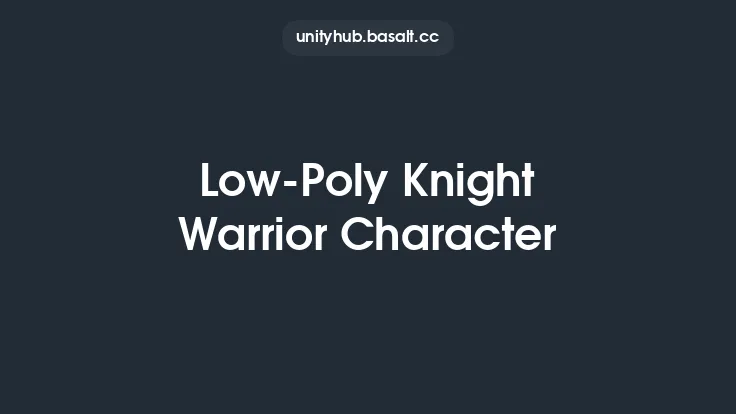 Low-Poly Knight Warrior Character Thumbnail