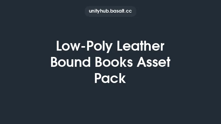 Low-Poly Leather Bound Books Asset Pack Thumbnail