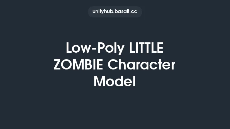 Low-Poly LITTLE ZOMBIE Character Model Thumbnail