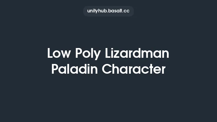 Low Poly Lizardman Paladin Character Thumbnail
