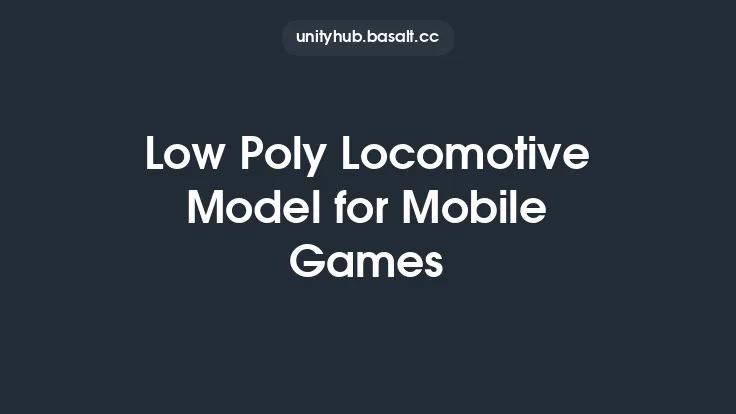 Low Poly Locomotive Model for Mobile Games Thumbnail
