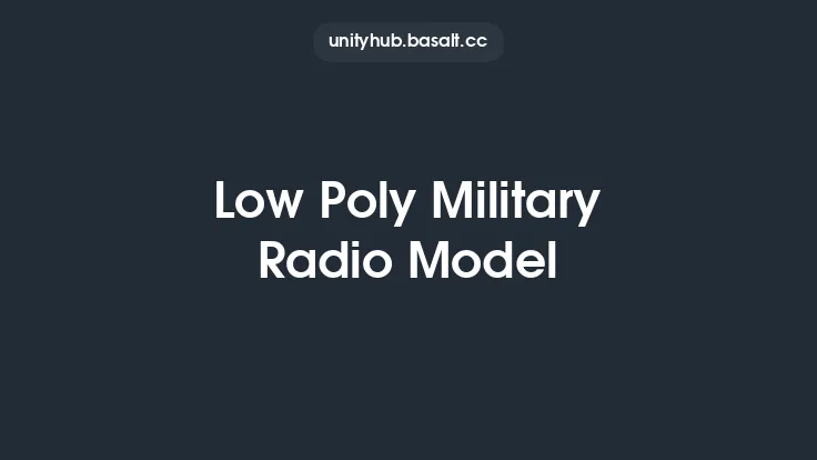 Low Poly Military Radio Model Thumbnail