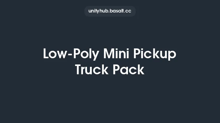 Low-Poly Mini Pickup Truck Pack Thumbnail